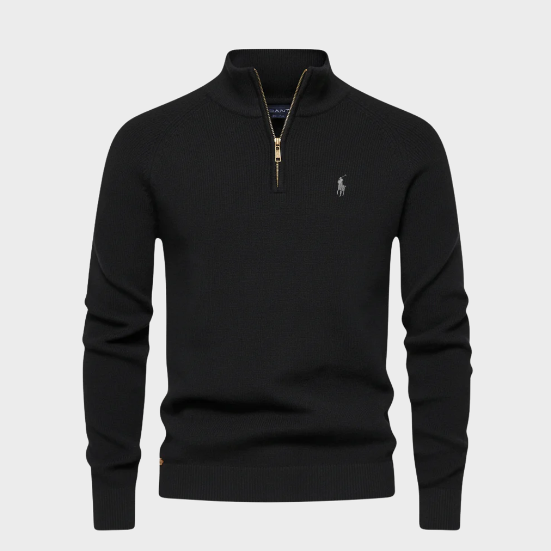 Maglione a mezza zip R&L Premium
