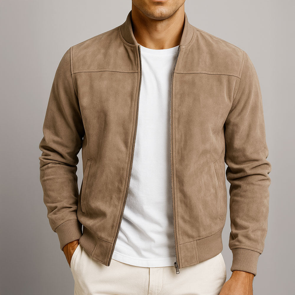 Premium Suede Zip Jacket