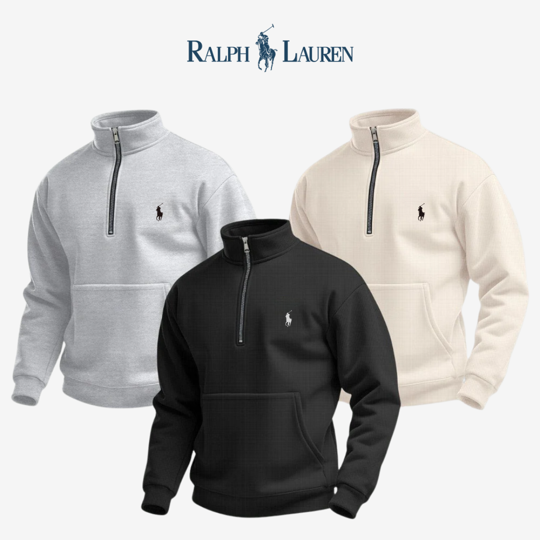 R&L™ Heren Sweatshirt met Kwartritssluiting - UITVERKOOP