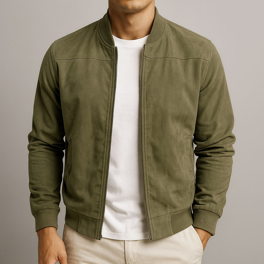 Premium Suede Zip Jacket