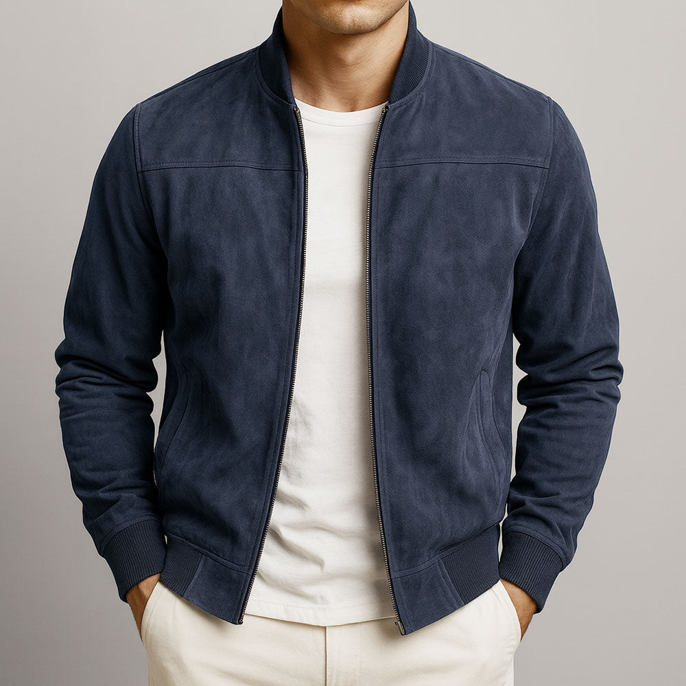 Premium Suede Zip Jacket