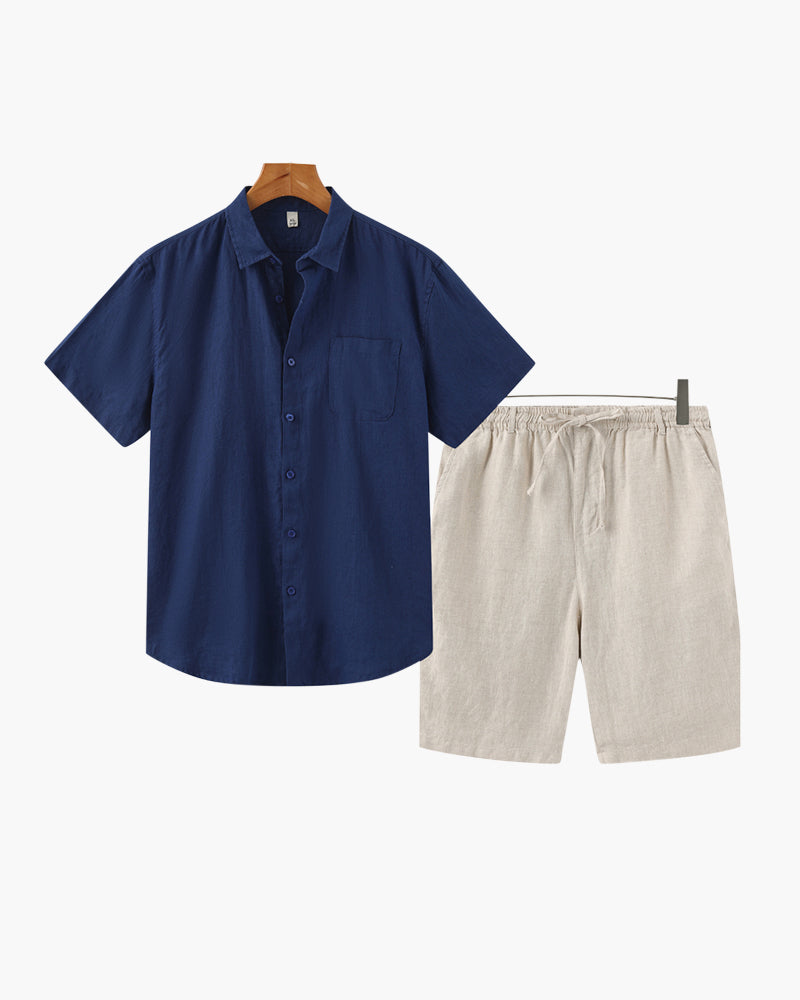 Completo in lino (pantaloncini)