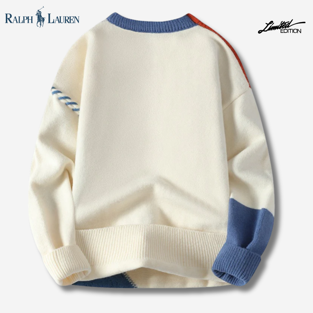 R&L Artisan Patch Knit Sweater - SALE