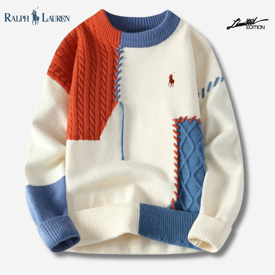 R&L Artisan Patch Knit Sweater - SALE