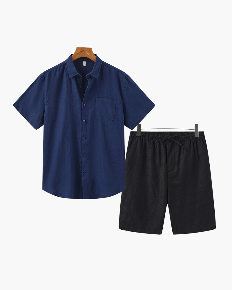 Completo in lino (pantaloncini)