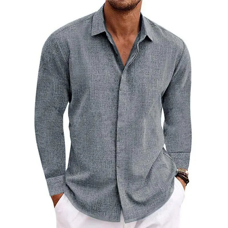 Chemise à manches longues 100% de lin - Hanley