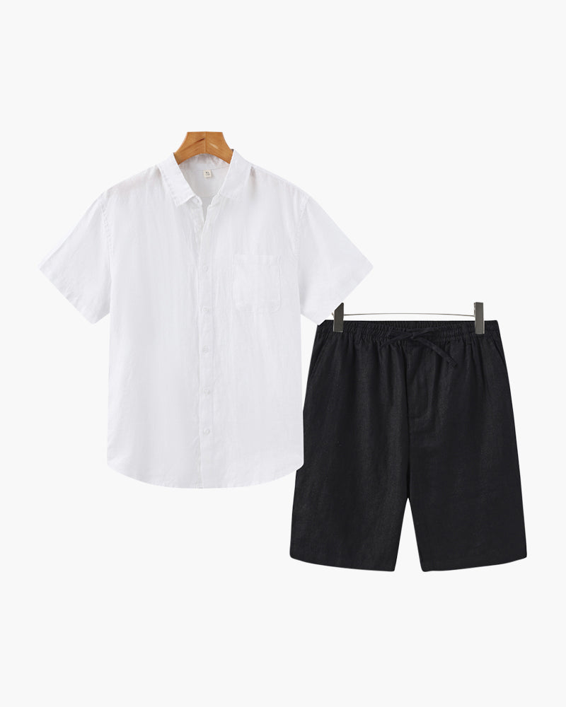 Completo in lino (pantaloncini)