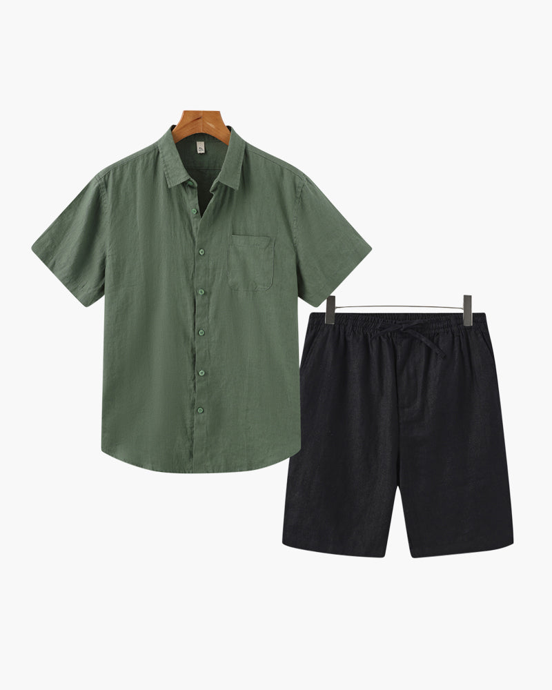 Completo in lino (pantaloncini)